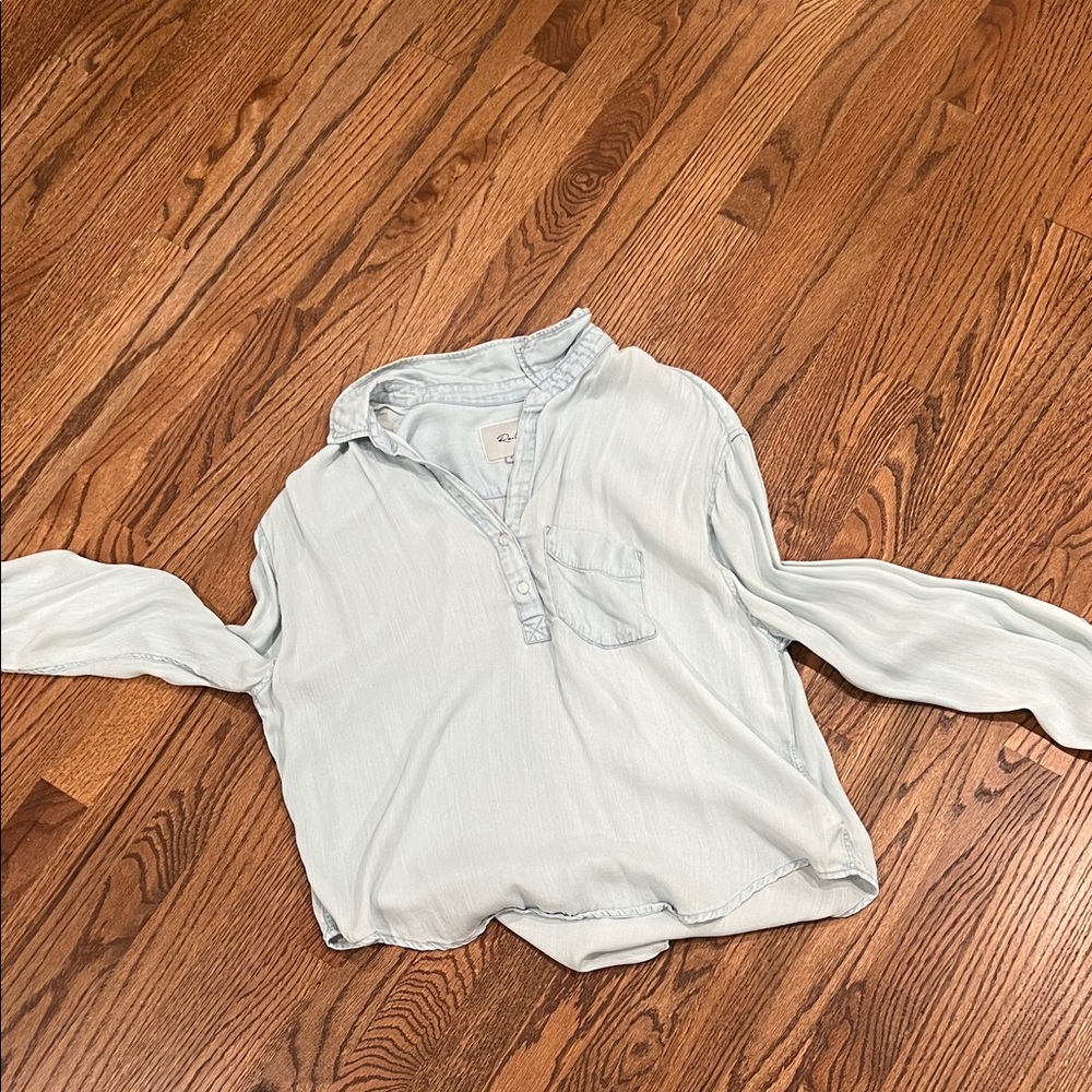 Rails Light Blue Blouse